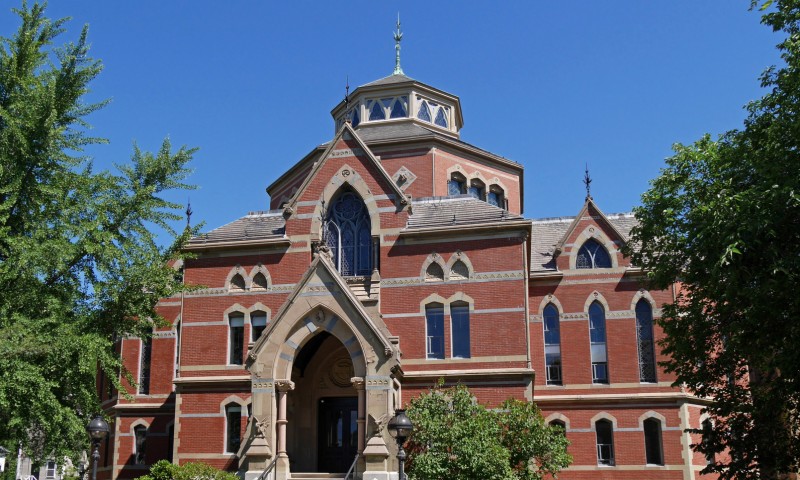 Brown University, Providence, Rhode Island, Robinson Hall, library building constructed in 1878