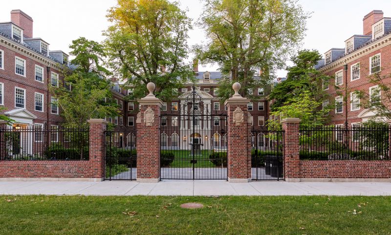Closed gates symbolize the chances of getting off the Harvard waitlist.