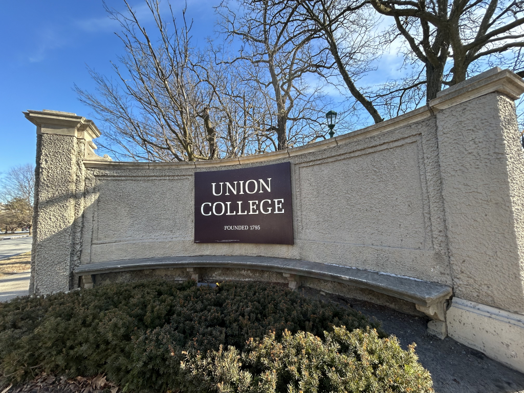 A sign at Union College