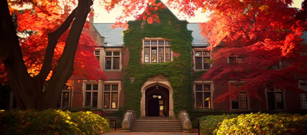 Autumn at Harvard: Moor Hall in the Heart of Cambridge, Massachusetts