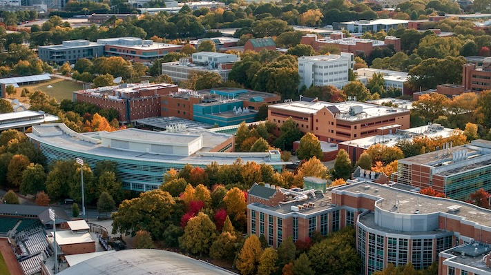 aerial view of Georgia Tech campus