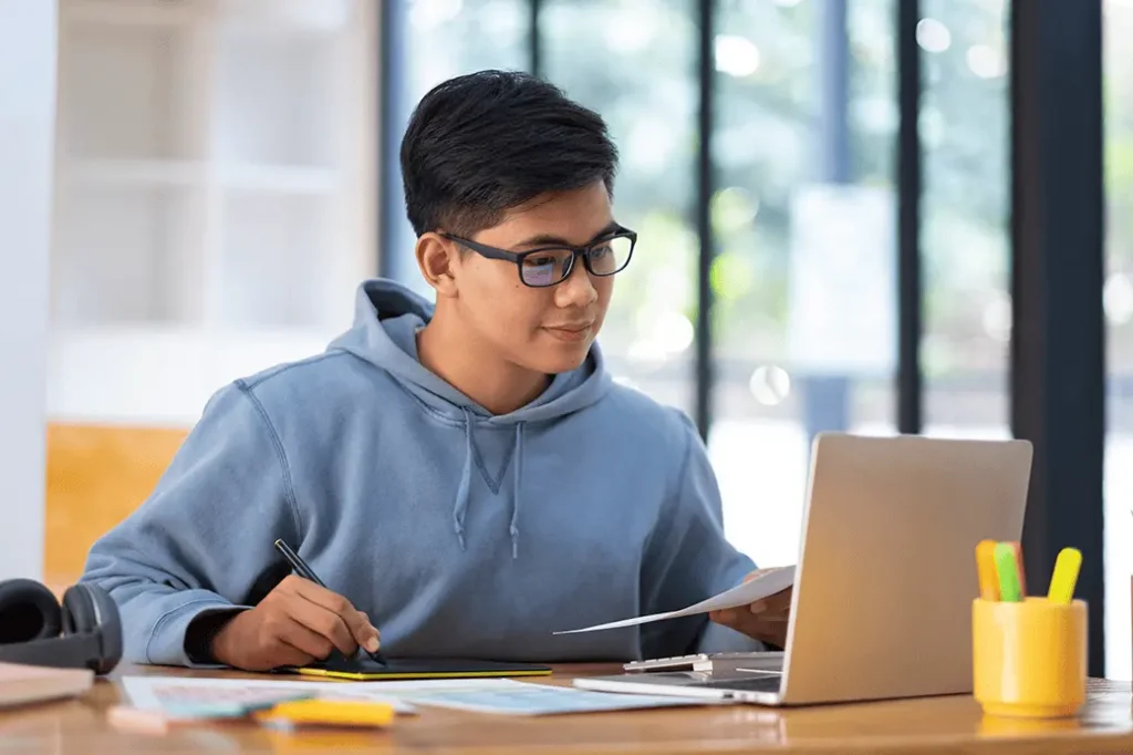 Boy Studying