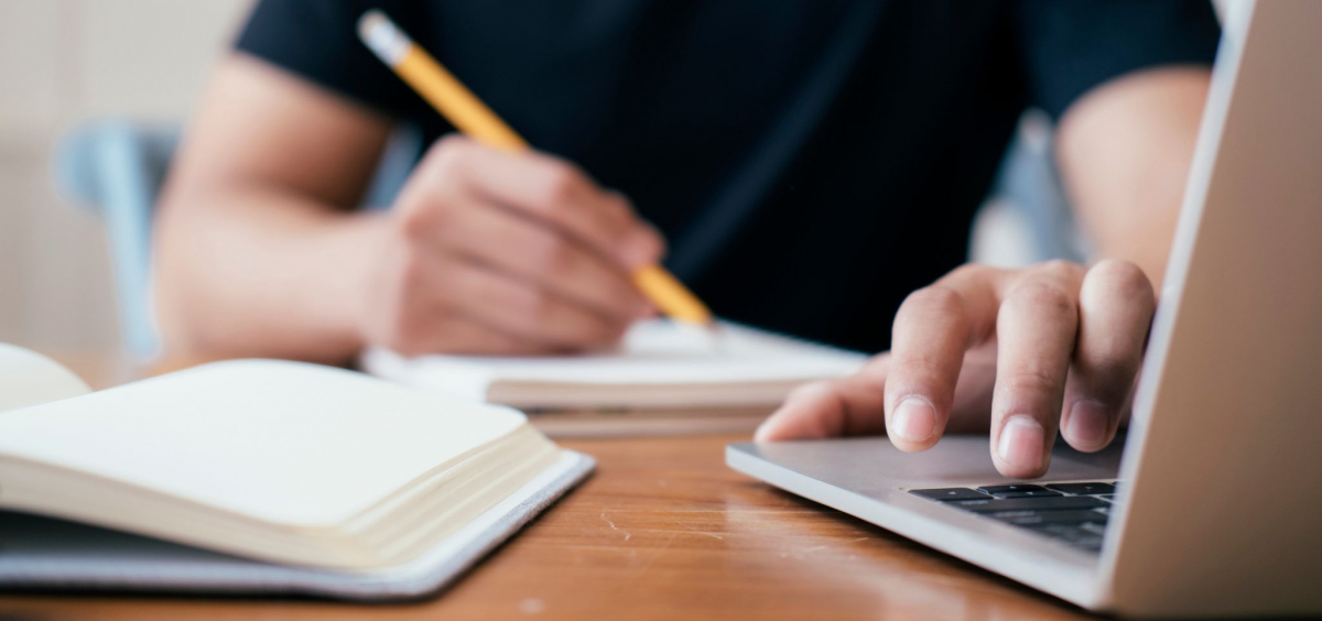 student prepping for a test